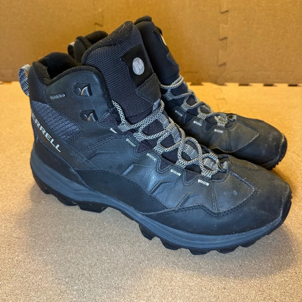 Merrell Hiking Boots Men 12 Black Thermo Rogue Waterproof Insulated GORE-TEX